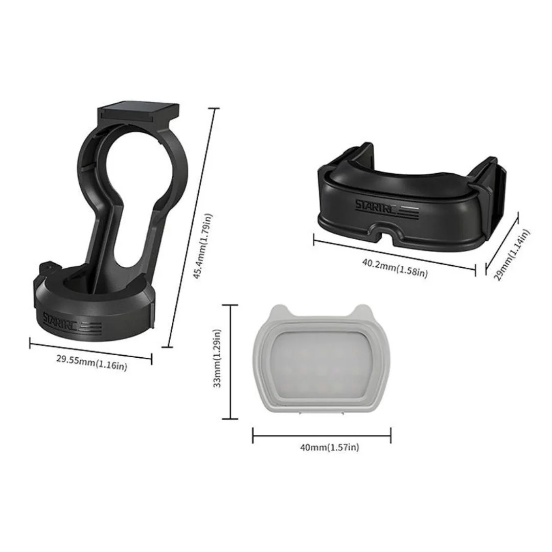 STARTRC Magnetic Fill Light with Bracket for DJI Pocket 3 with USB Charging and Portable Size (Gray) - Image 4