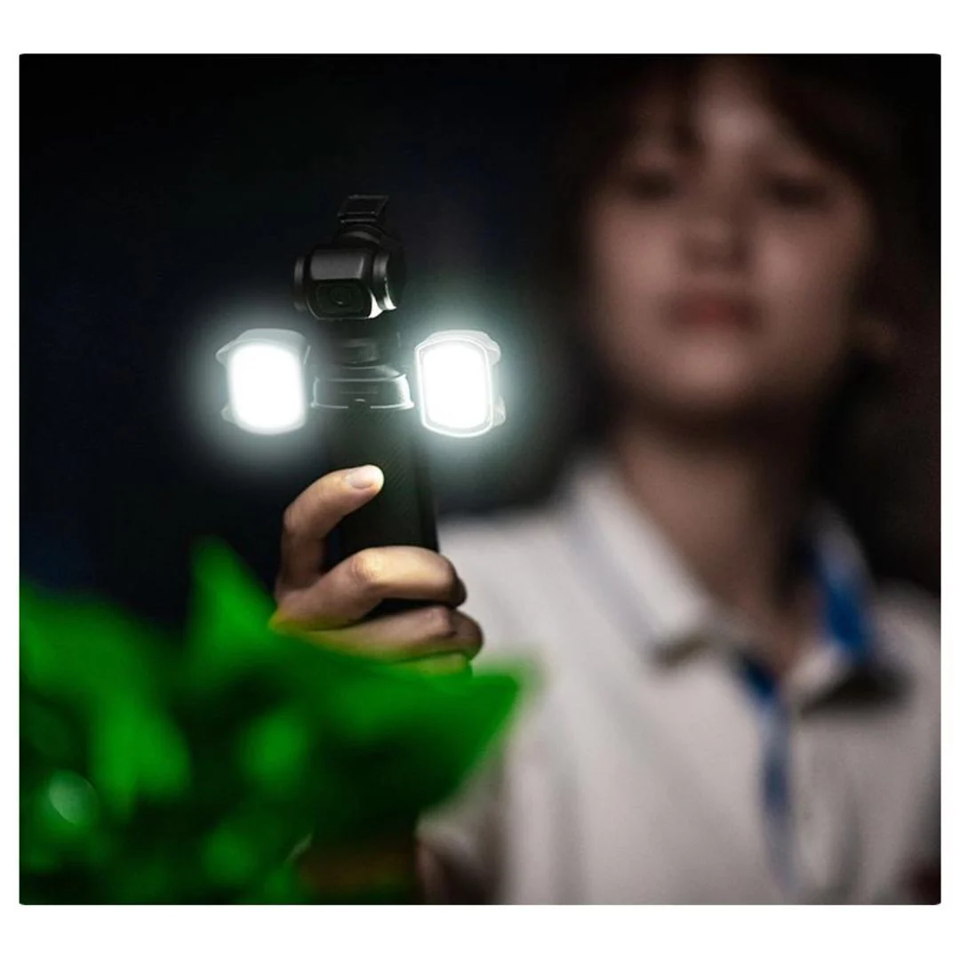STARTRC Magnetic Fill Light with Bracket for DJI Pocket 3 with USB Charging and Portable Size (Gray) - Image 7