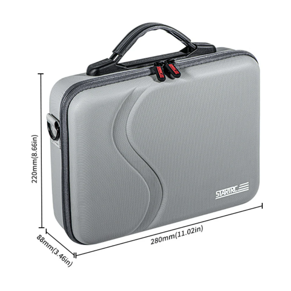 STARTRC Lightweight and Portable Soft Gray Carrying Case for DJI Mini 4K (Gray) - Image 2