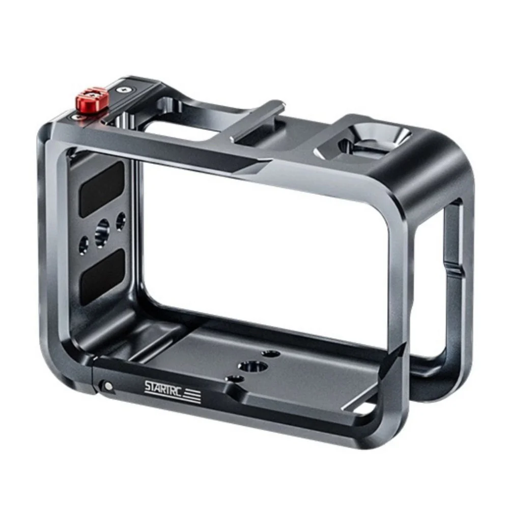 STARTRC Metal Camera Cage for DJI Osmo Action 5 Pro Camera with Full Protection (Metallic Silver)