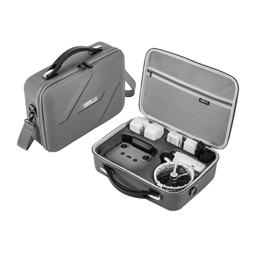 STARTRC Carrying Bag for DJI Flip Fly More Combo RC 2 and RC-N3 with PU Fabric Construction (Gray) - Image 4