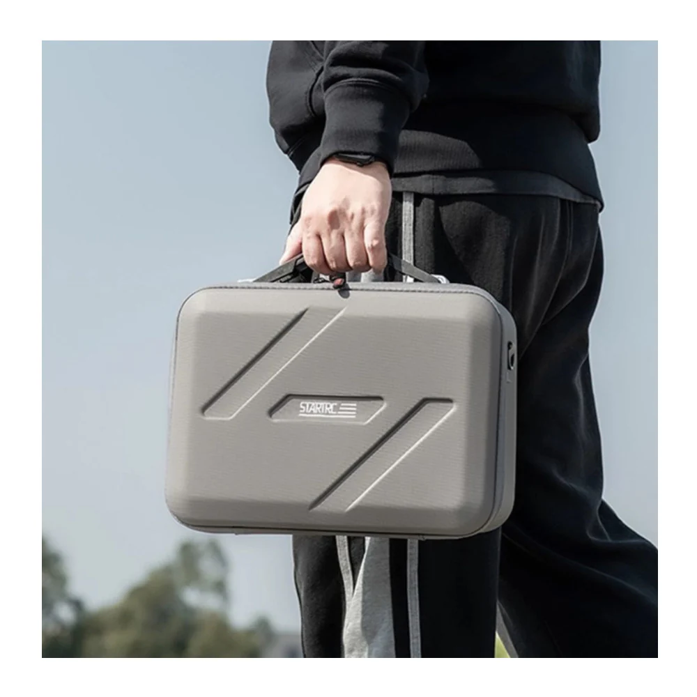 STARTRC Carrying Bag for DJI Flip Fly More Combo RC 2 and RC-N3 with PU Fabric Construction (Gray) - Image 6