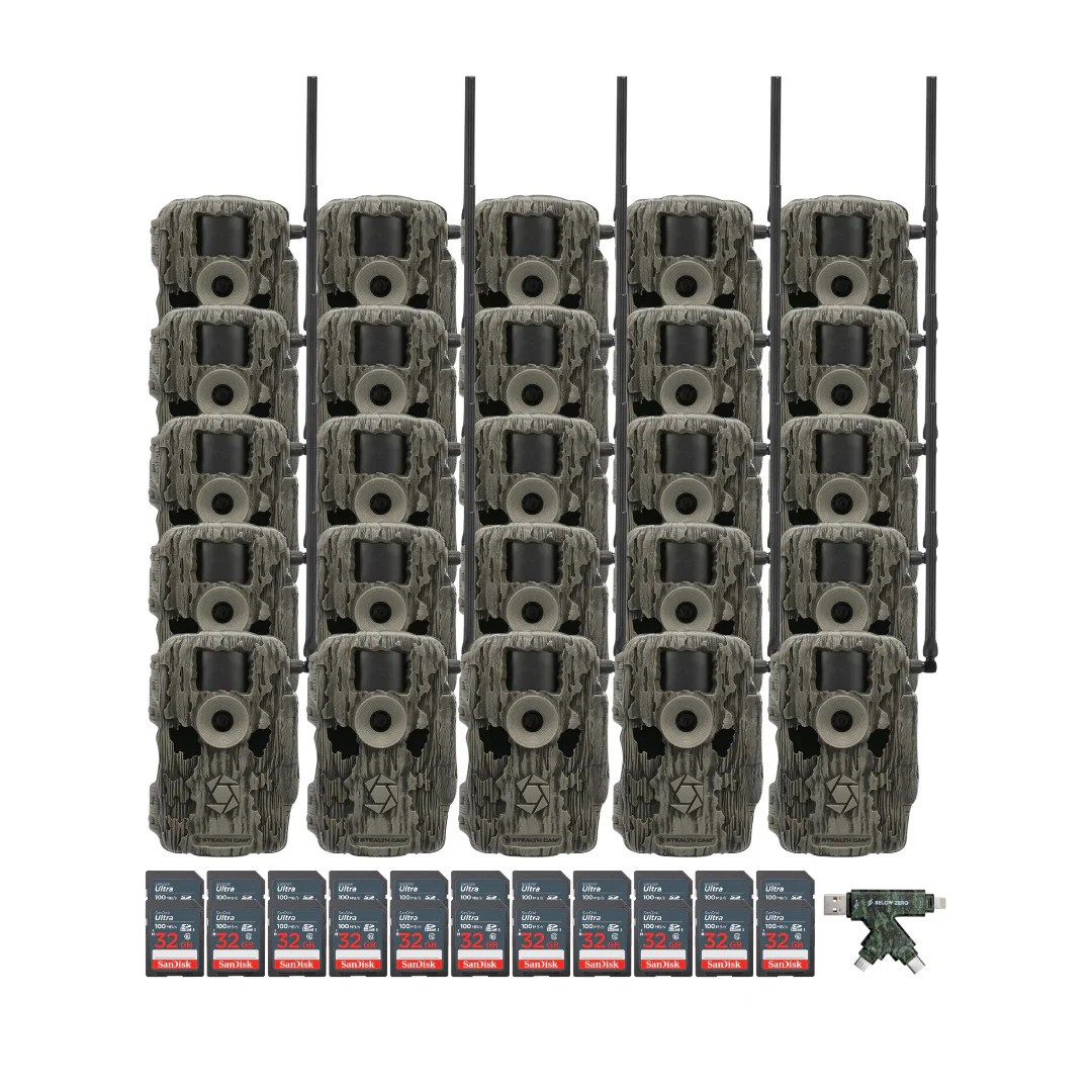 Stealth Cam 36MP Fusion Max Cellular Trail Camera with 80-Feet Detection Range (2-Pack) x 10 Bundle