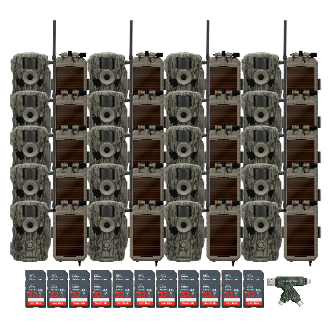 Stealth Cam 36MP Fusion Max Cellular Trail Camera with 80-Feet Detection Range (2-Pack) x 10 Bundle