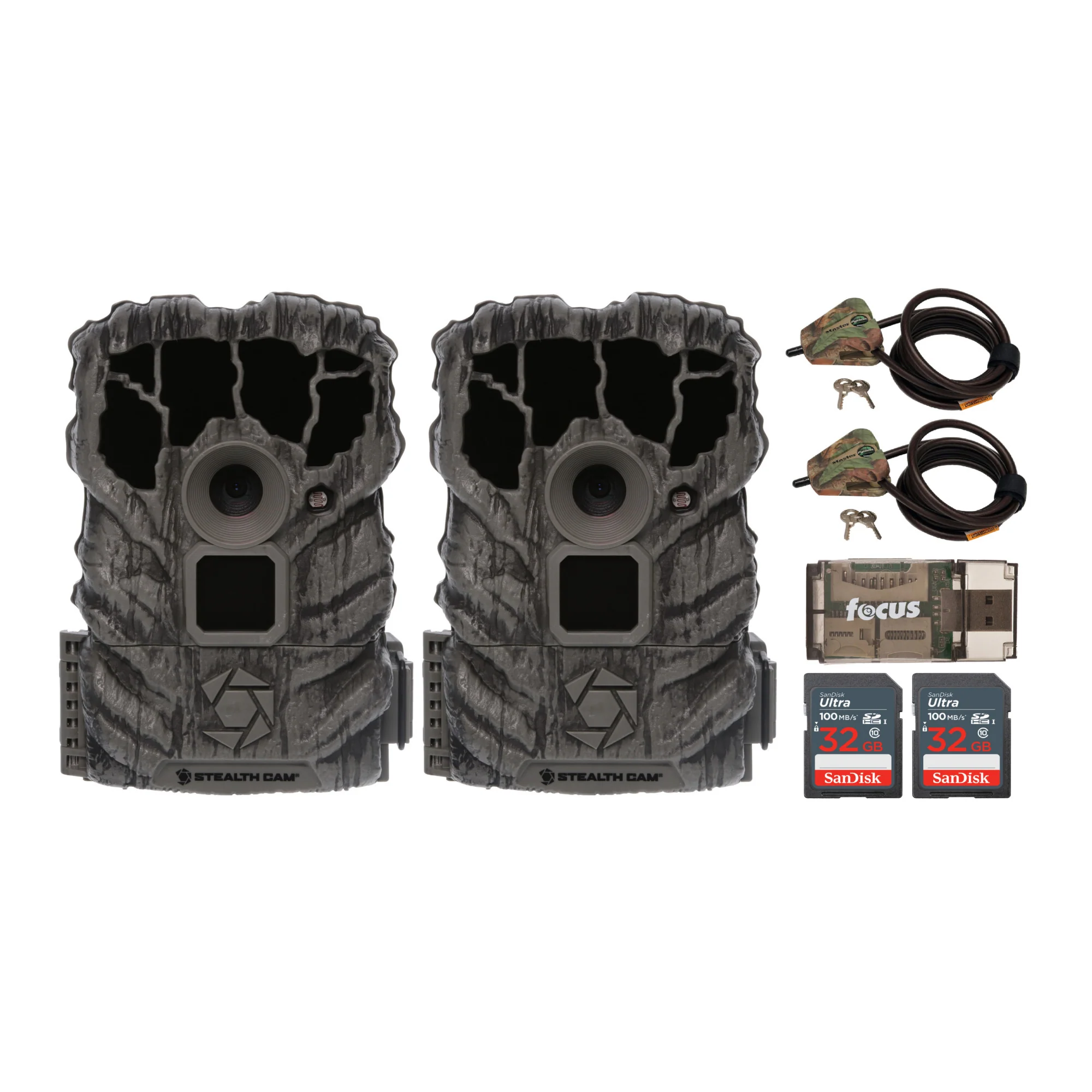 Stealth Cam Browtine 14MP Trail Camera with Video (2-Pack) Bundle