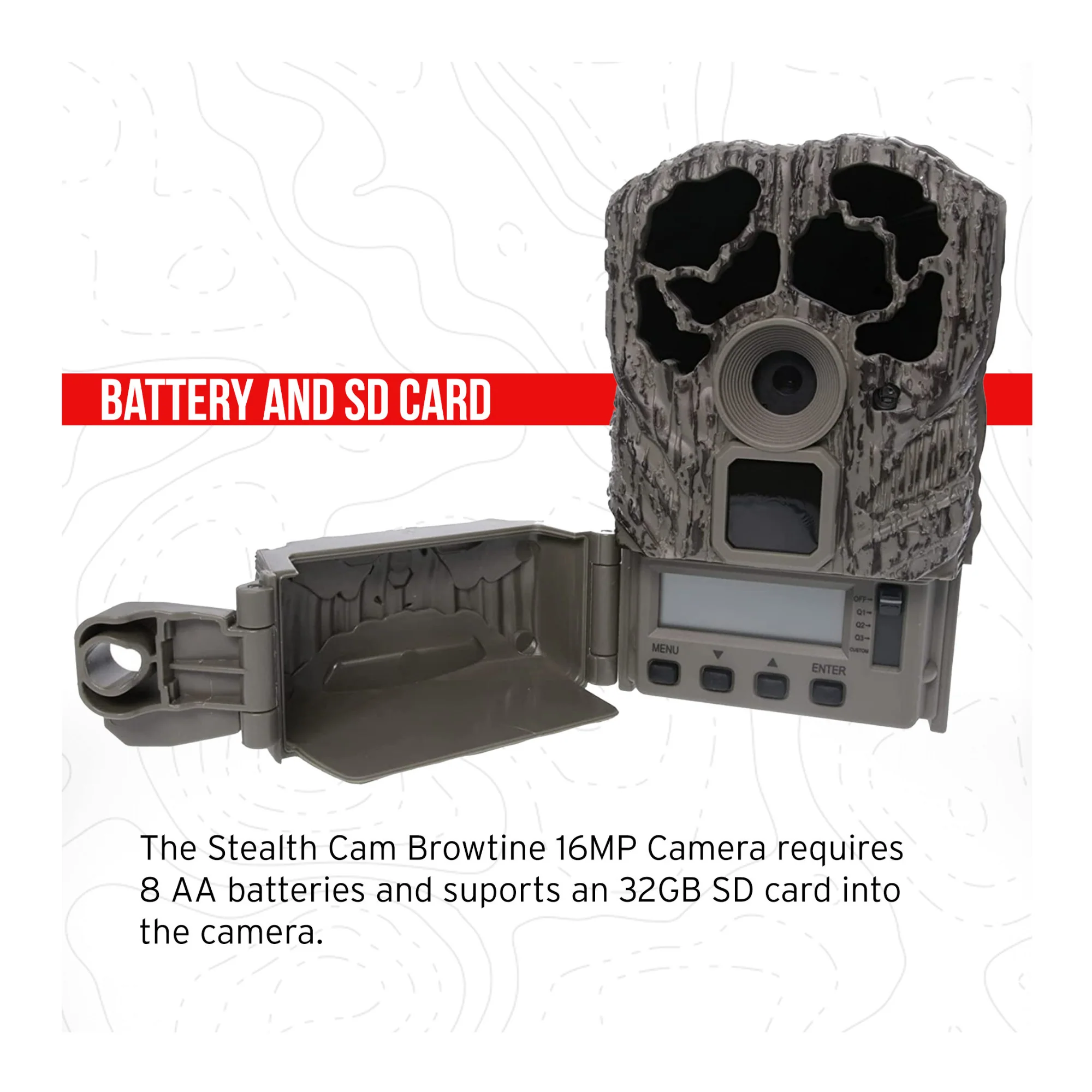 Stealth Cam Browtine 16MP Trail Camera with 32GB SD Card and Reader (10-Pack) - Image 5