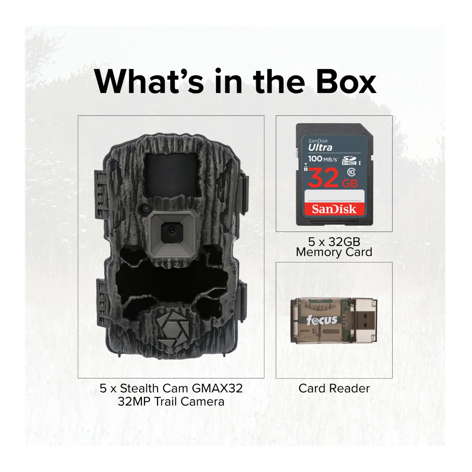 Stealth Cam GMAX32 - 32MP 1080p HD Video Trail Camera (5-pack) Bundle - Image 5