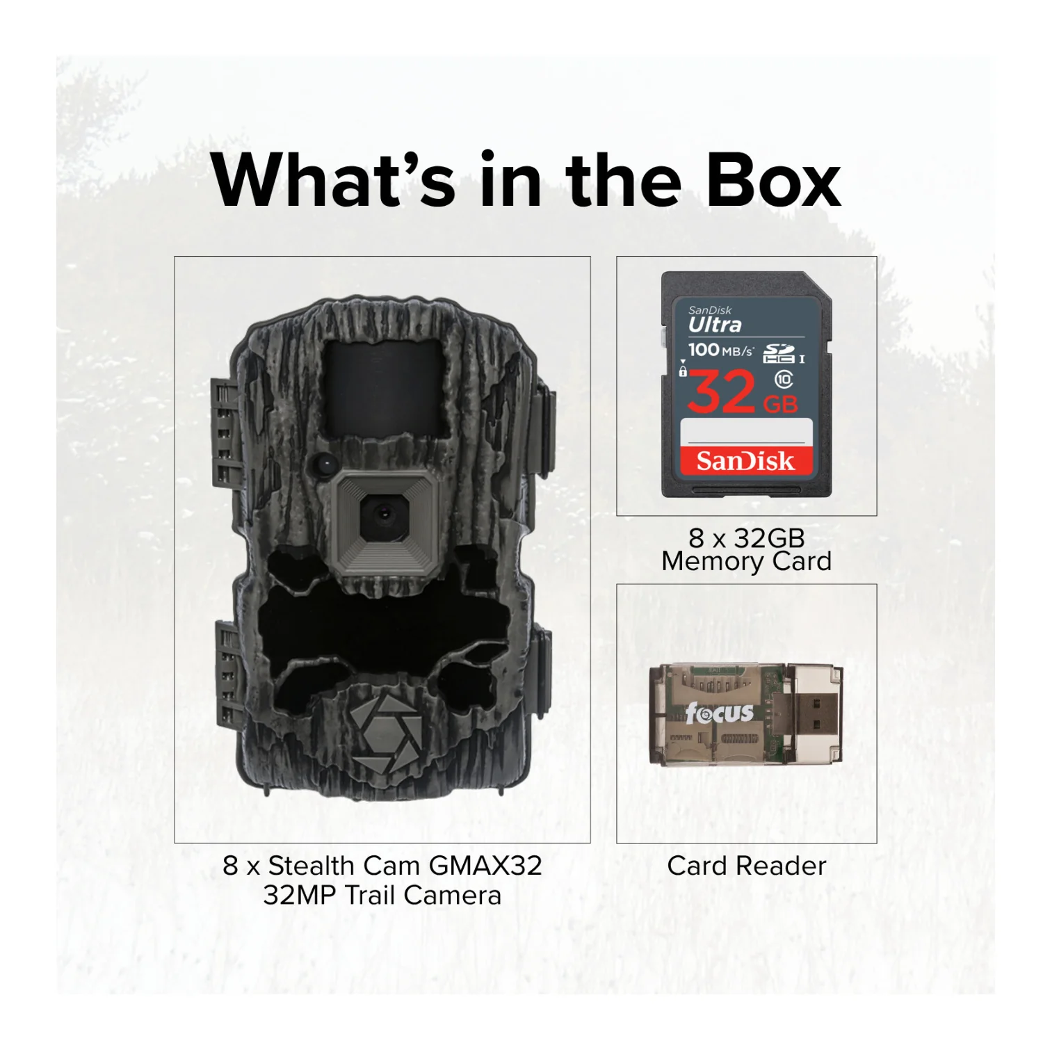 Stealth Cam GMAX32 - 32MP 1080p HD Video Trail Camera (8-pack) Bundle - Image 5