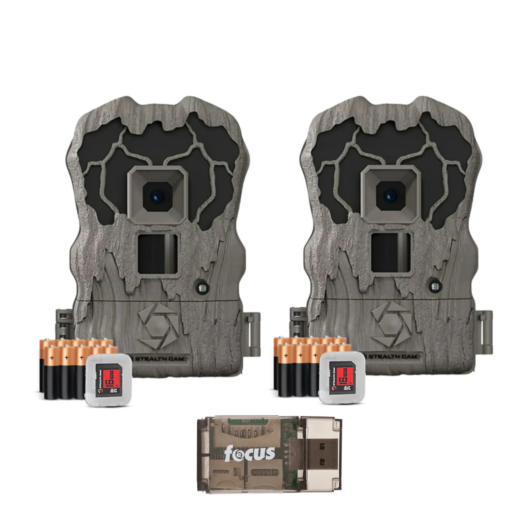 Stealth Cam Browtine 20MP Trail/Game Camera with 720P HD Video, 0.8s Trigger Speed - Camo (2 Pack)