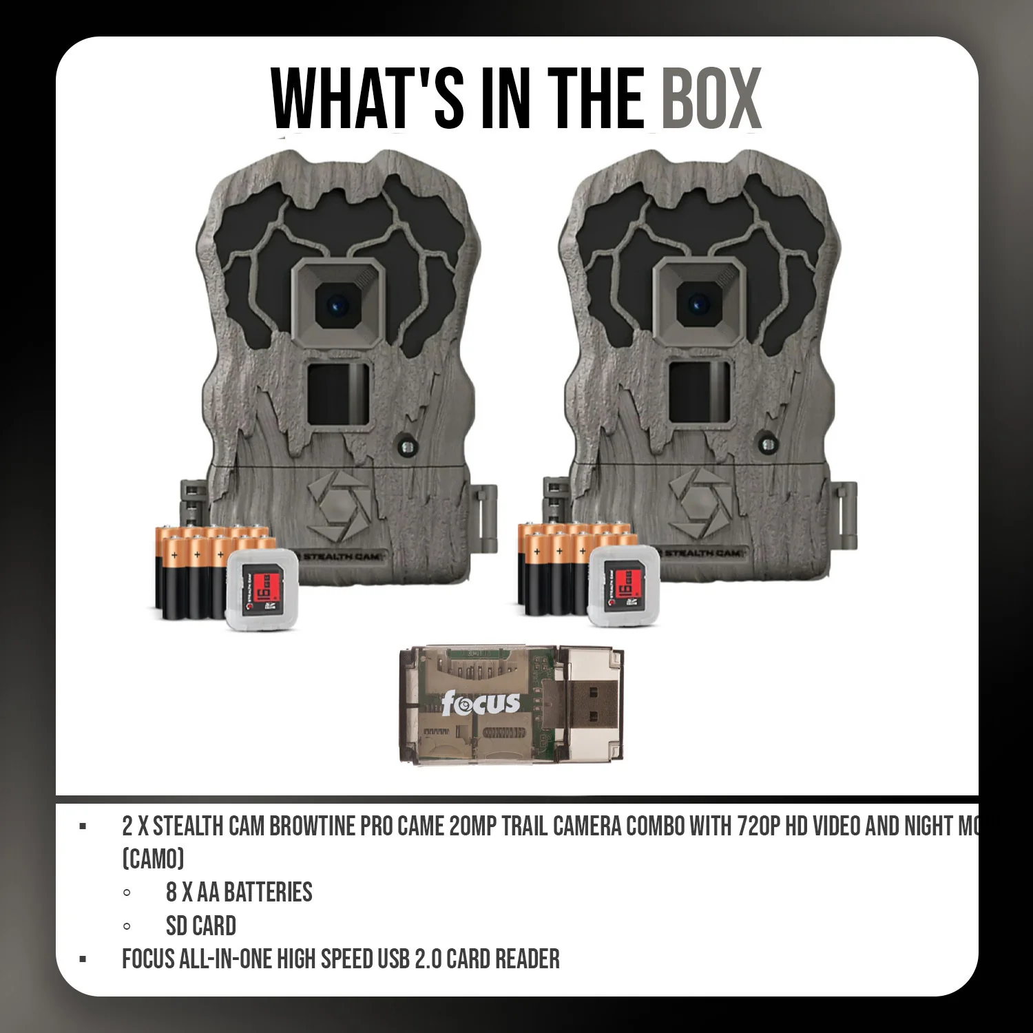 Stealth Cam Browtine 20MP Trail/Game Camera with 720P HD Video, 0.8s Trigger Speed - Camo (2 Pack) - Image 7