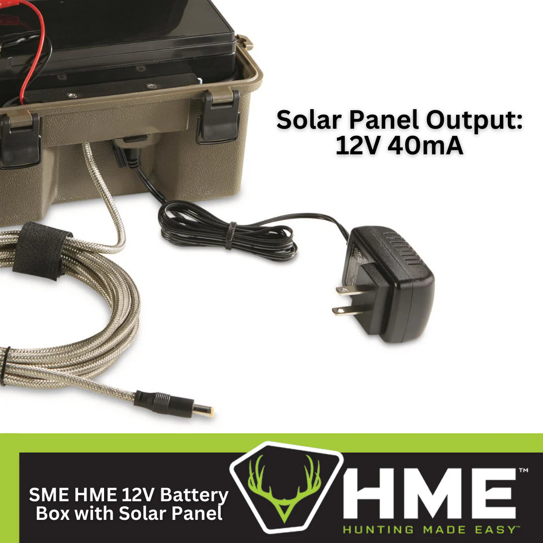 HME Trail Camera 12V with Solar Auxiliary Power Pack (6-Pack) with 6x SD Card Reader-Viewer Bundle - Image 2