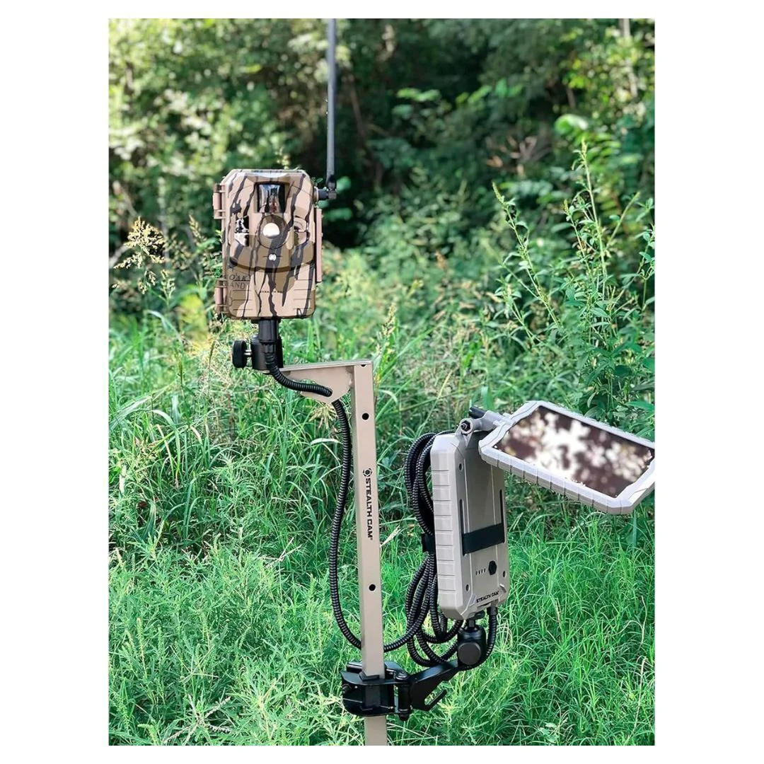 Stealth Cam Adjustable Multi-Pivot Mounting Post for Trail Camera and Solar Pak Battery - Image 3