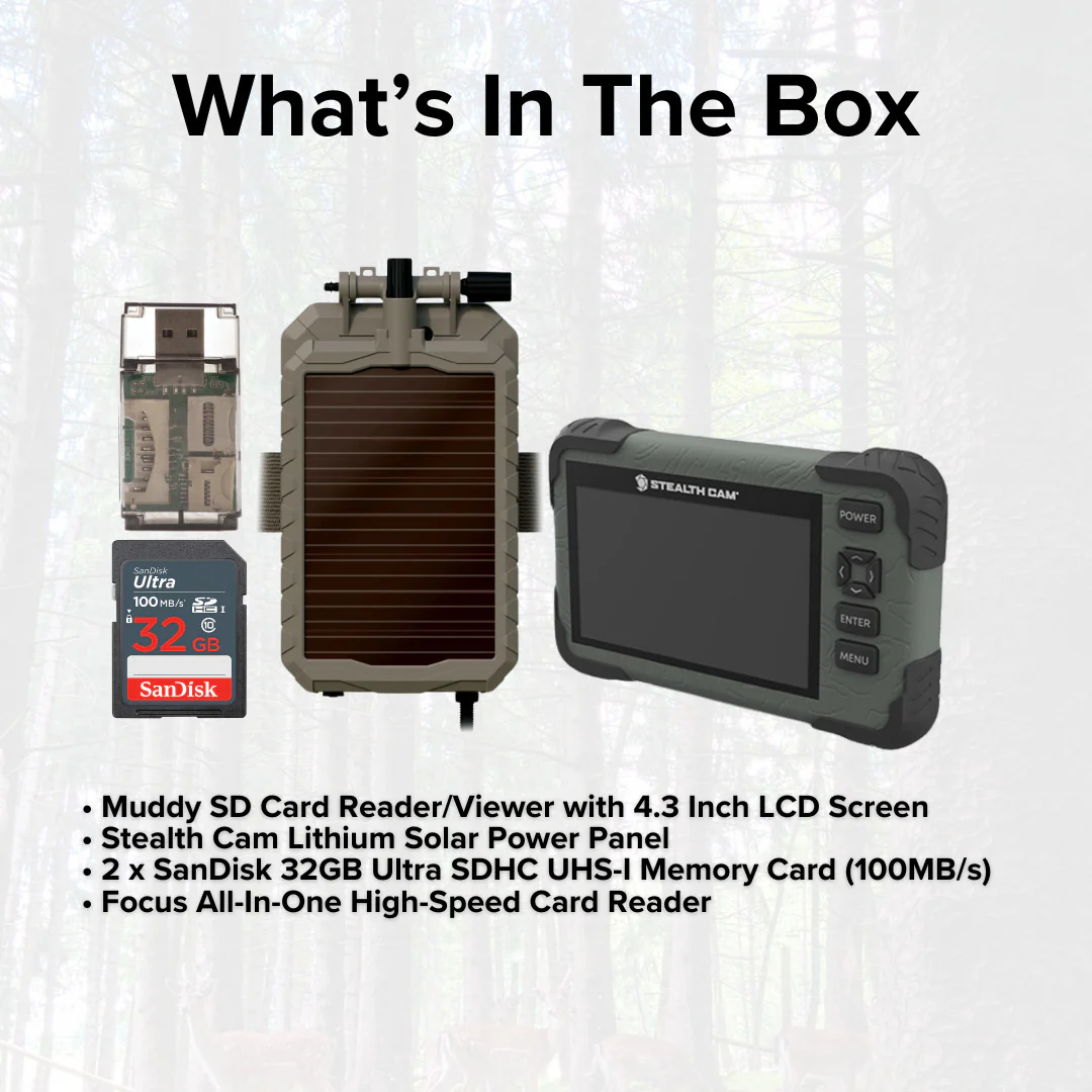 Stealth Cam Adjustable Multi-Pivot Mounting Post for Trail Camera with Card Reader Bundle - Image 6