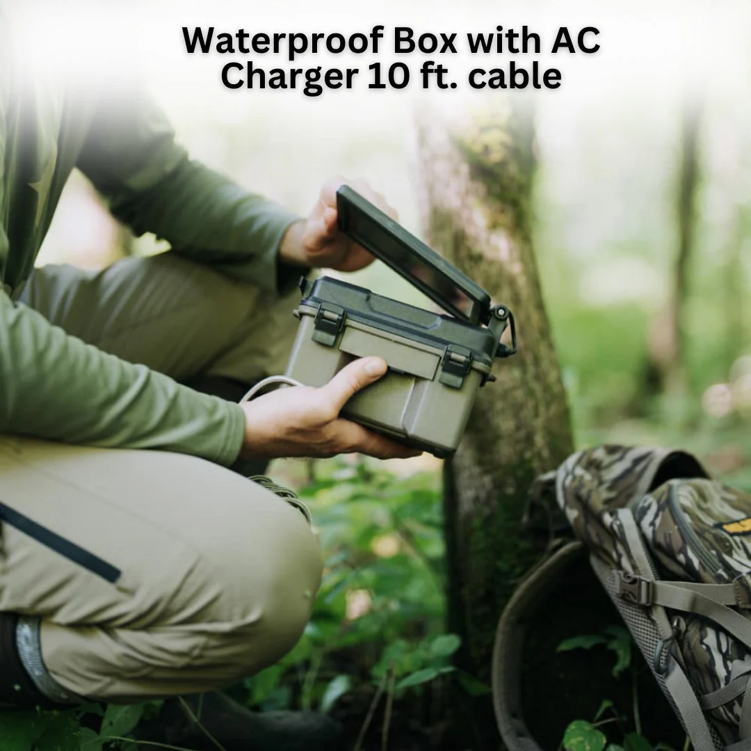 HME Trail Camera 12V with Solar Auxiliary Power (2-Pack) with Camera Mount Stick (2-Pack) Bundle - Image 4