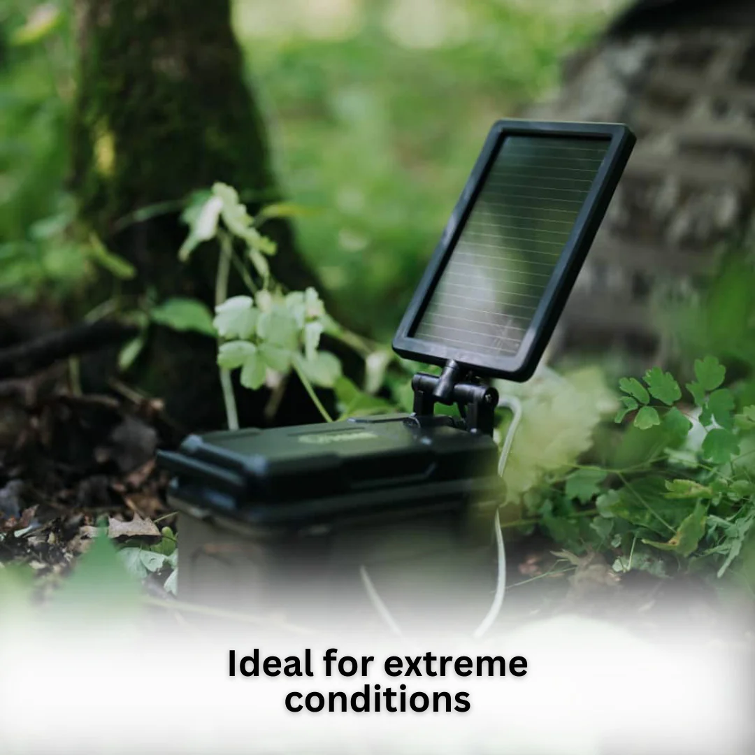 HME Trail Camera 12V with Solar Auxiliary Power (2-Pack) with Camera Mount Stick (2-Pack) Bundle - Image 5