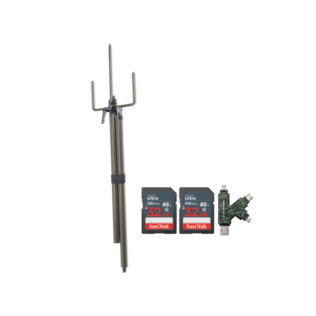 Stealth Cam Trail Camera Mount Stick with 32GB Ultra SDHC UHS-I Memory Card (2-Pack) Bundle