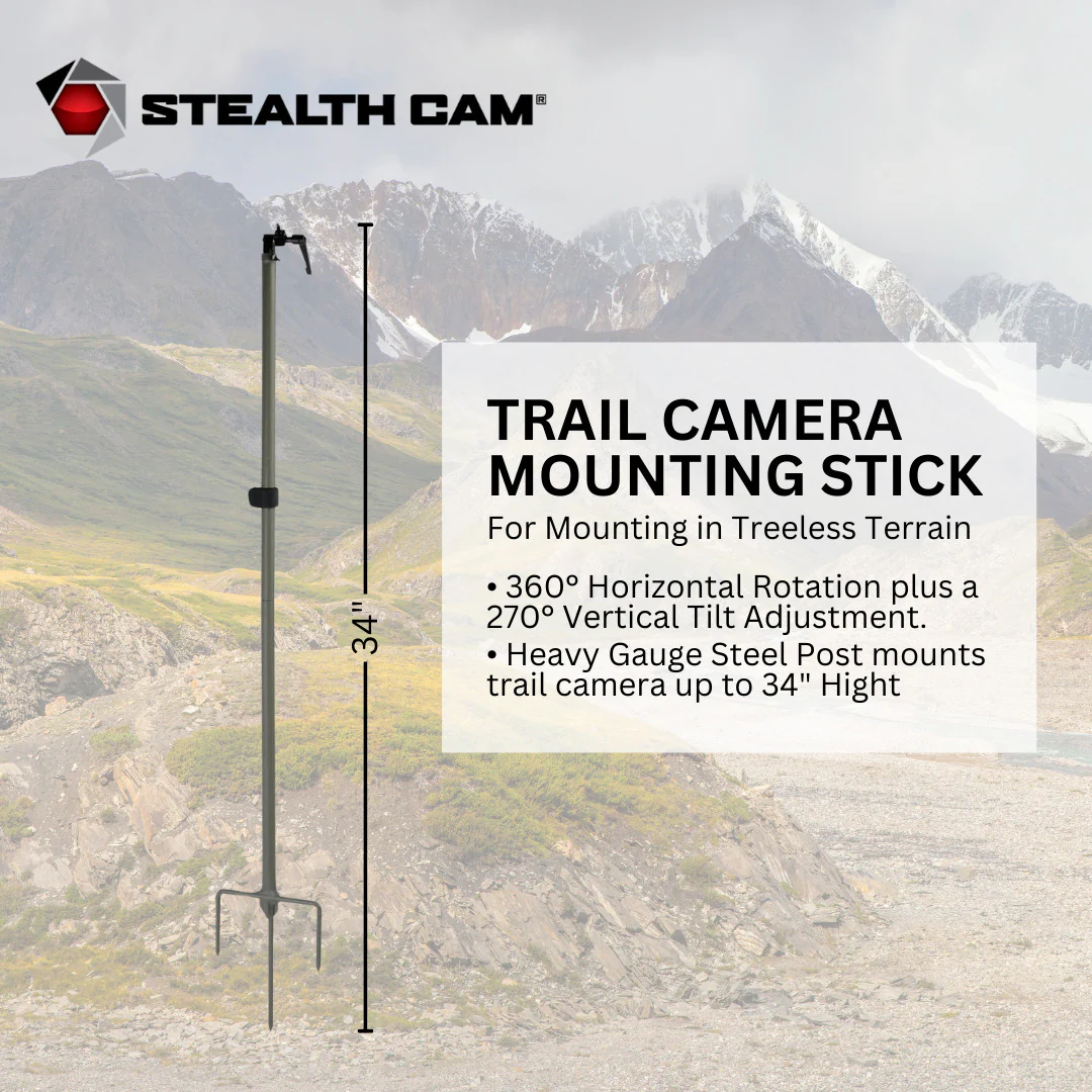Stealth Cam Trail Camera Mount Stick with 32GB Ultra SDHC UHS-I Memory Card (2-Pack) Bundle - Image 2