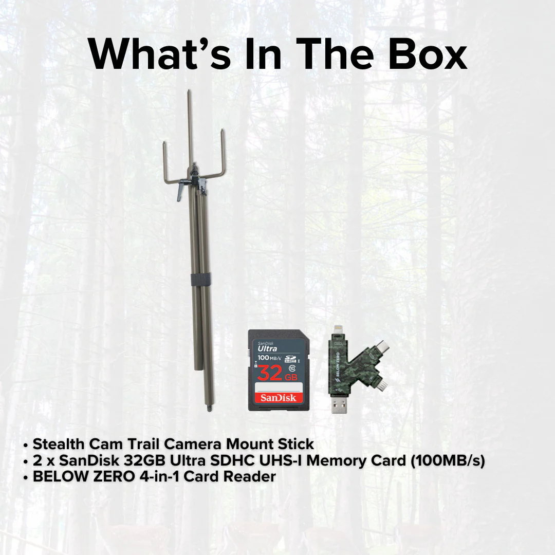 Stealth Cam Trail Camera Mount Stick with 32GB Ultra SDHC UHS-I Memory Card (2-Pack) Bundle - Image 6