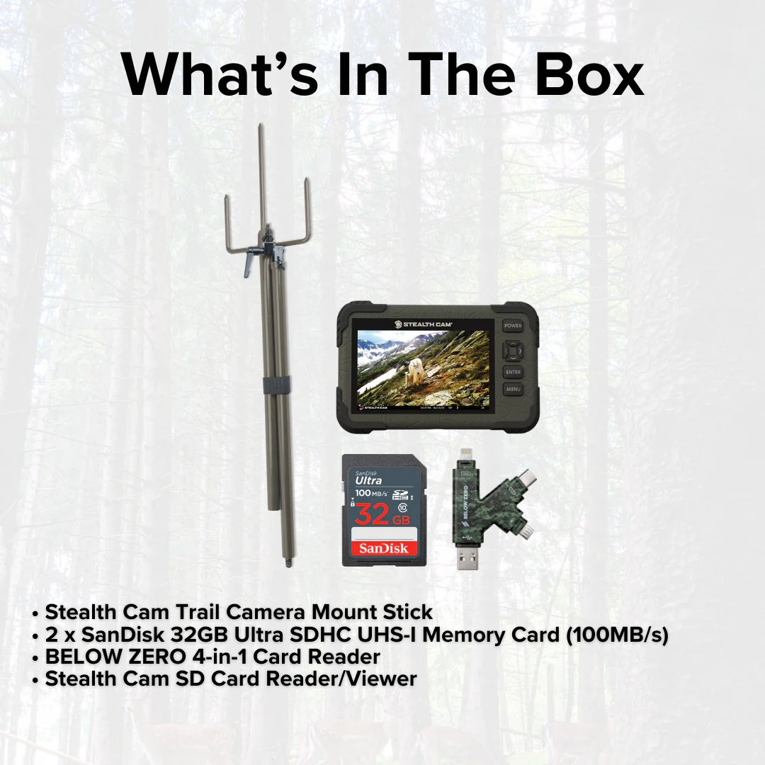 Stealth Cam SD Card Reader and Viewer with 4.3-Inch LCD Touchscreen and Touch Detection Bundle - Image 6