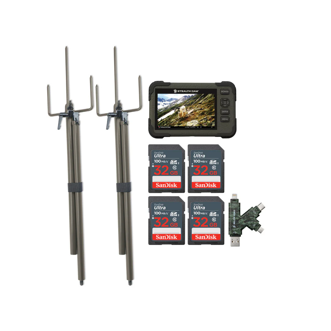 Stealth Cam SD Card Reader and Viewer with 4.3-Inch Touchscreen and Touch Detection (2-Pack) Bundle