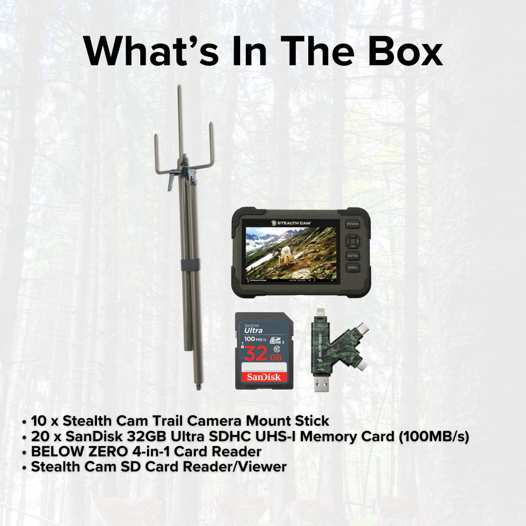 Stealth Cam SD Card Reader and Viewer with 4.3-Inch Touchscreen and Touch Detection (10-Pack) Bundle - Image 6