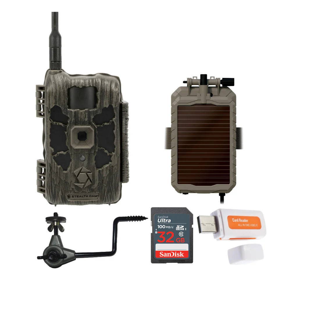 Stealth Cam 40MP Deceptor Max Cellular Trail Camera with 0.4-Second Trigger Speed Bundle