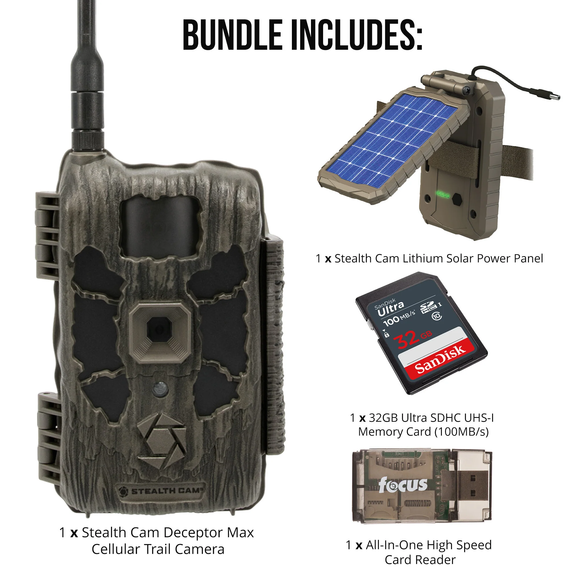 Stealth Cam 40MP Deceptor Max Cellular Trail Camera with 0.4-Second Trigger Speed Bundle - Image 6