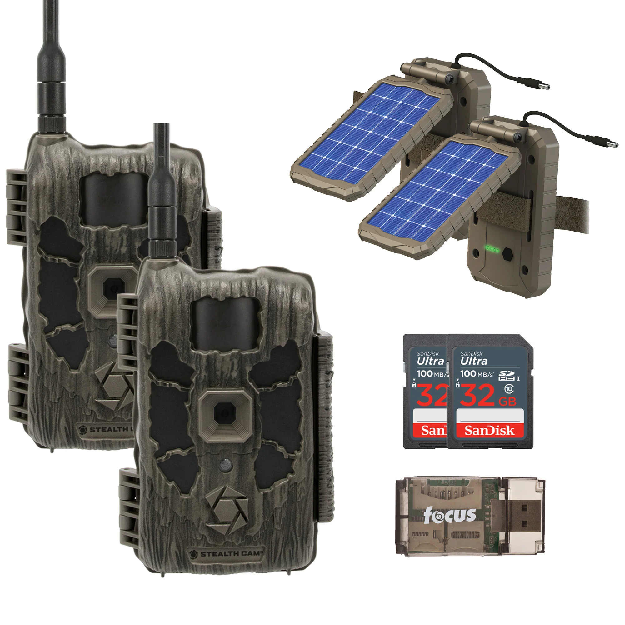 Stealth Cam 40MP Deceptor Max Cellular Trail Camera with 0.4-Second Trigger Speed (2-Pack) Bundle