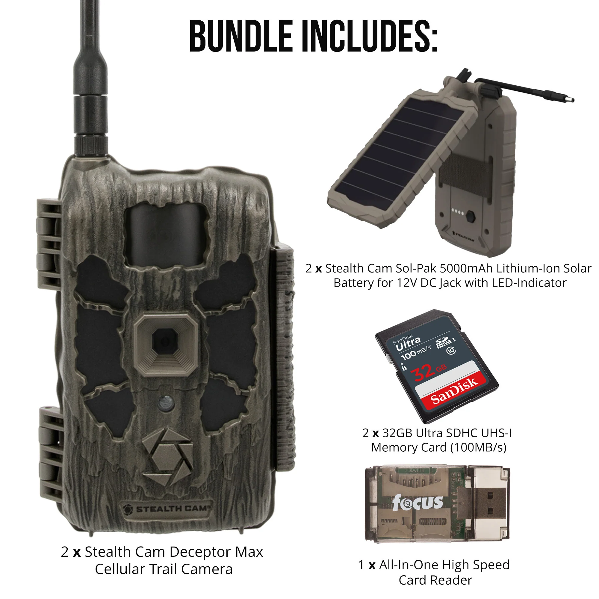 Stealth Cam 40MP Deceptor Max Cellular Trail Camera with 0.4-Second Trigger Speed (2-Pack) Bundle - Image 6