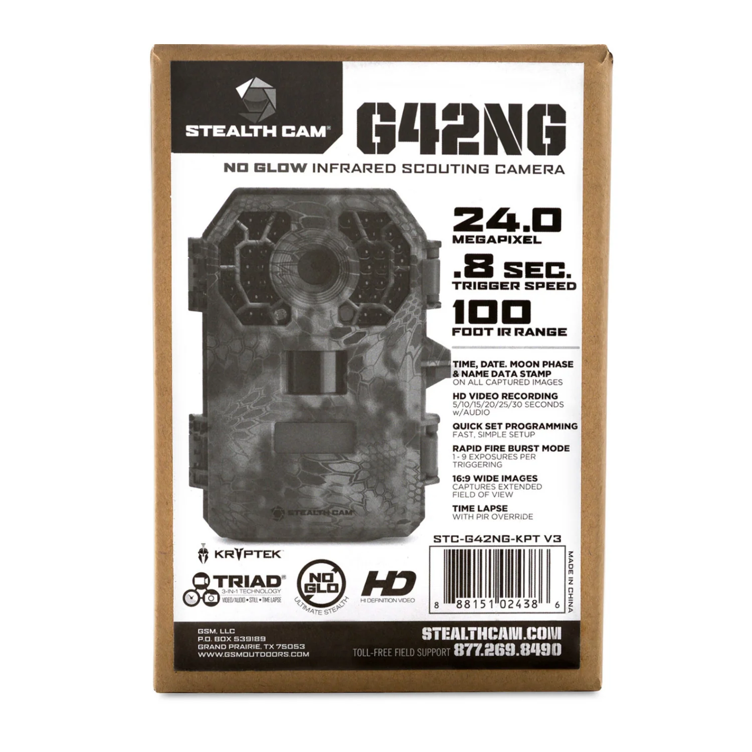 Stealth Cam 2022 G42NG 32MP No Glow Trail Camera (Kryptek Camouflage) - Image 4