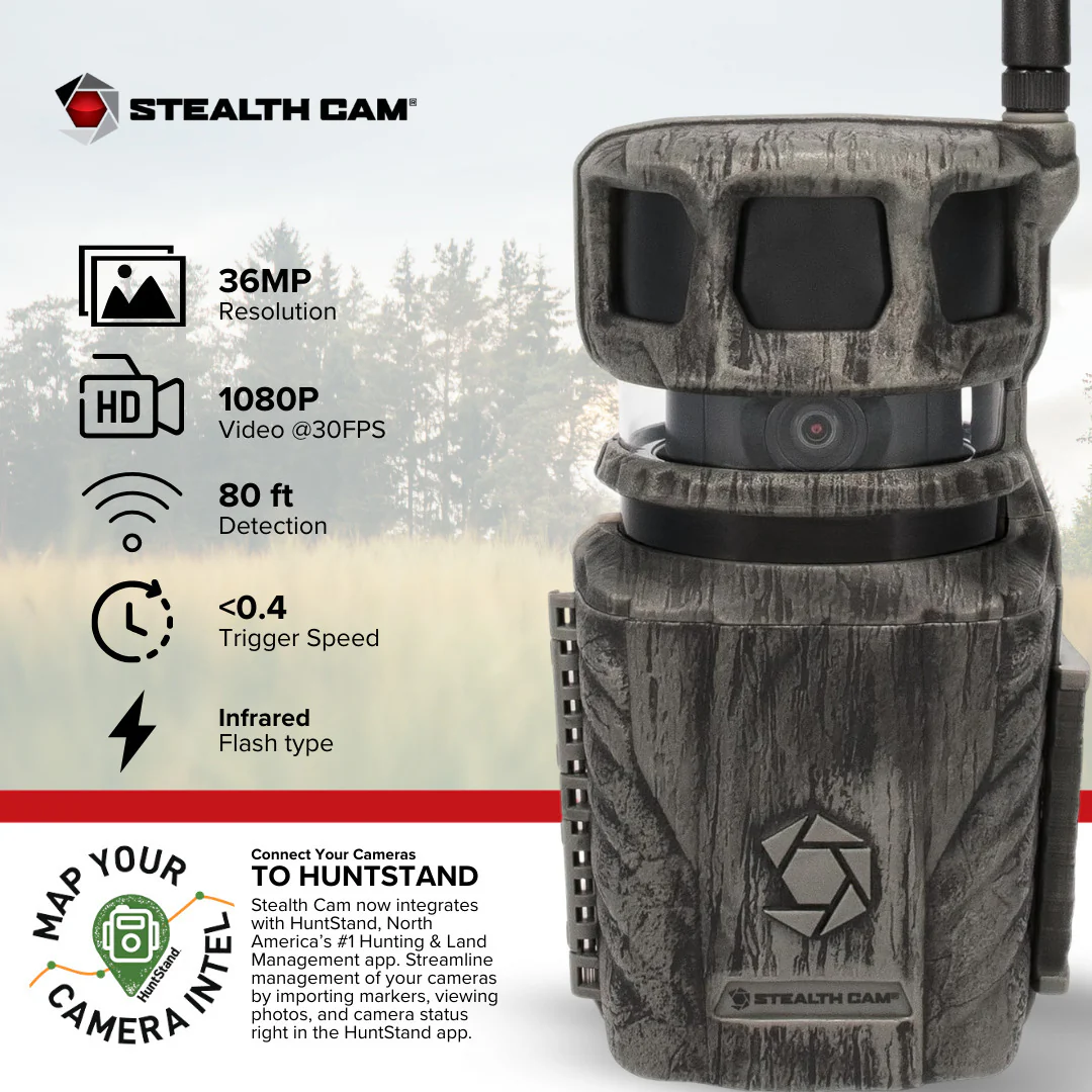 Stealth Cam Revolver 36MP 360-Degree Cellular Trail Camera with 0.25-Inch Mount (10-Pack) Bundle - Image 3