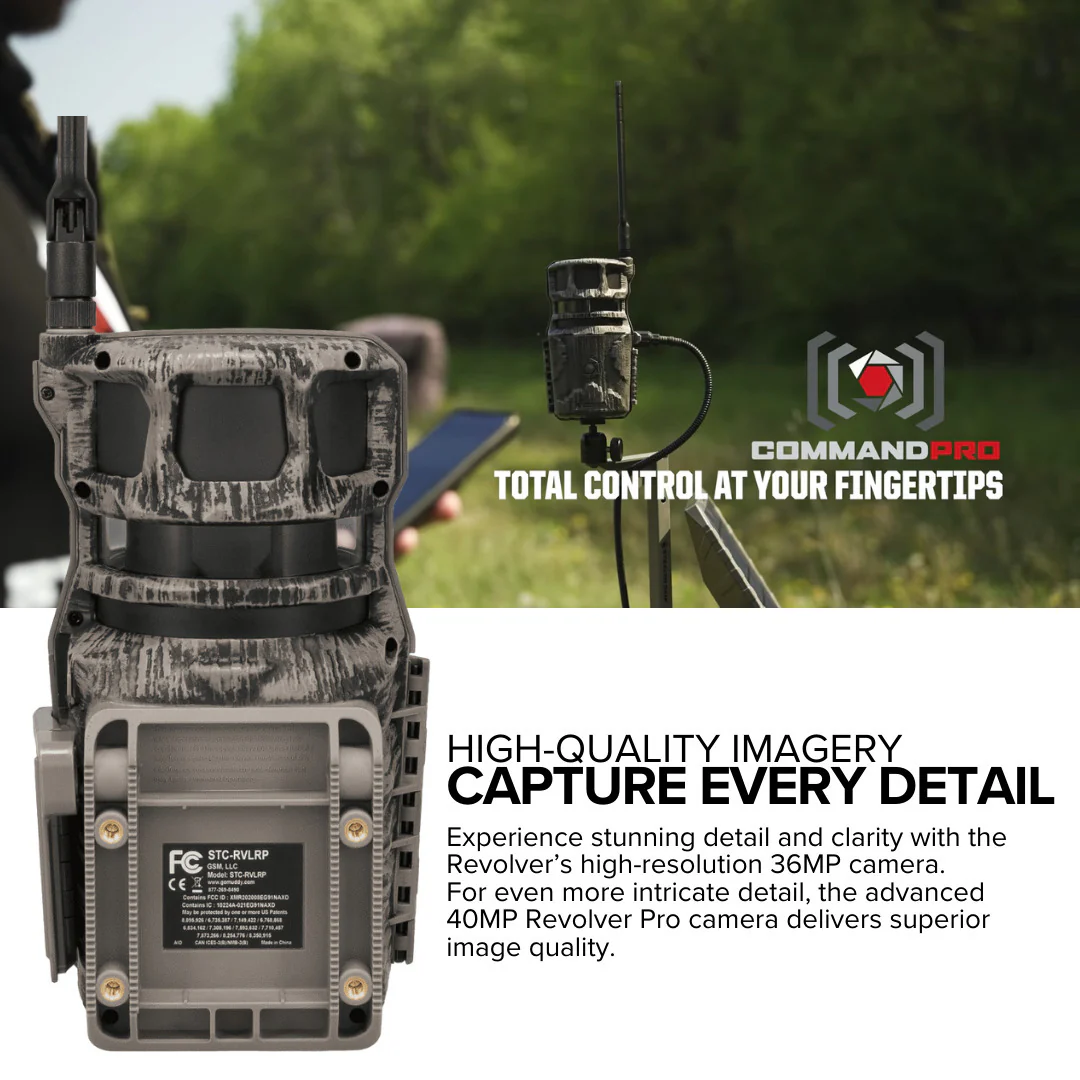 Stealth Cam Revolver 40MP Pro 360-Degree Cellular Trail Camera and Lithium Battery Pack Bundle - Image 4