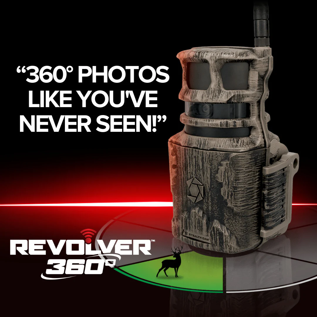 Stealth Cam Revolver 40MP Pro 360-Degree Cellular Trail Camera (2-Pack) and Battery (2-Pack) Bundle - Image 2
