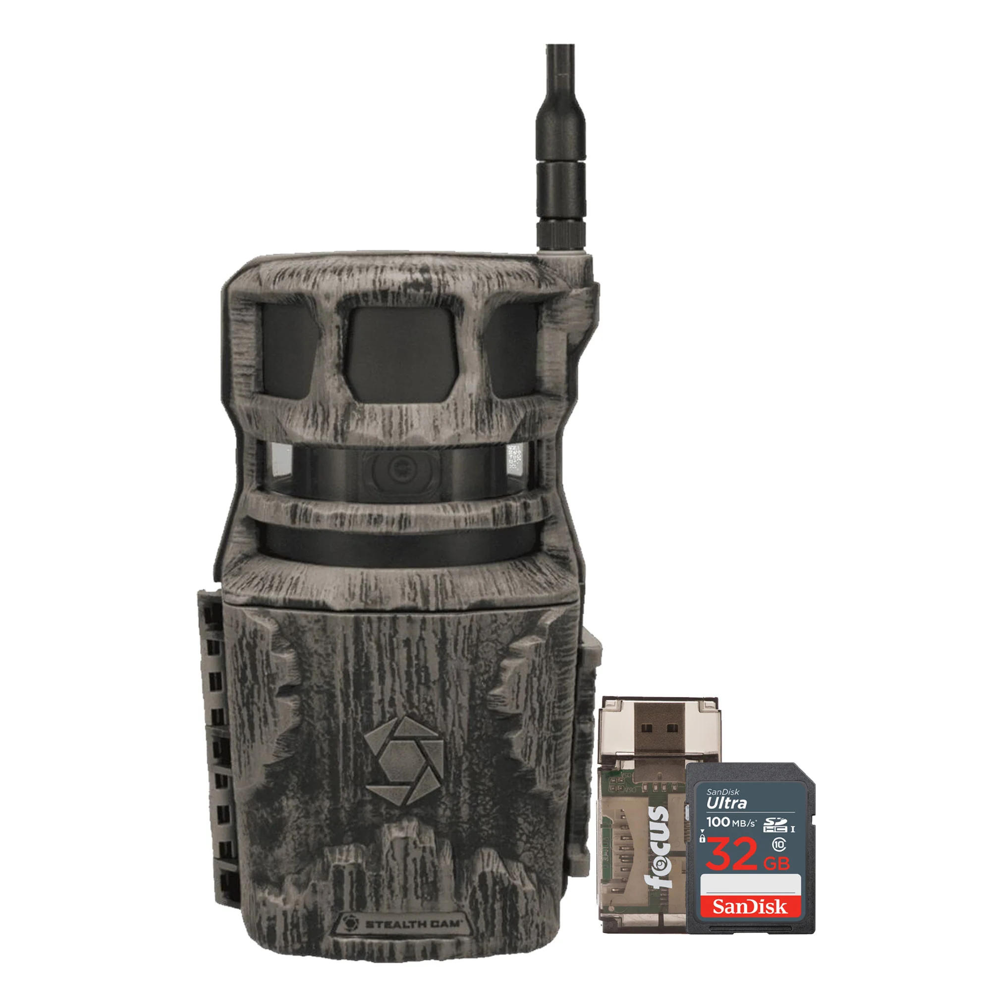 Stealth Cam Revolver 40MP Pro 360 Degree Cellular Trail Camera with 32GB Memory Card and Card Reader