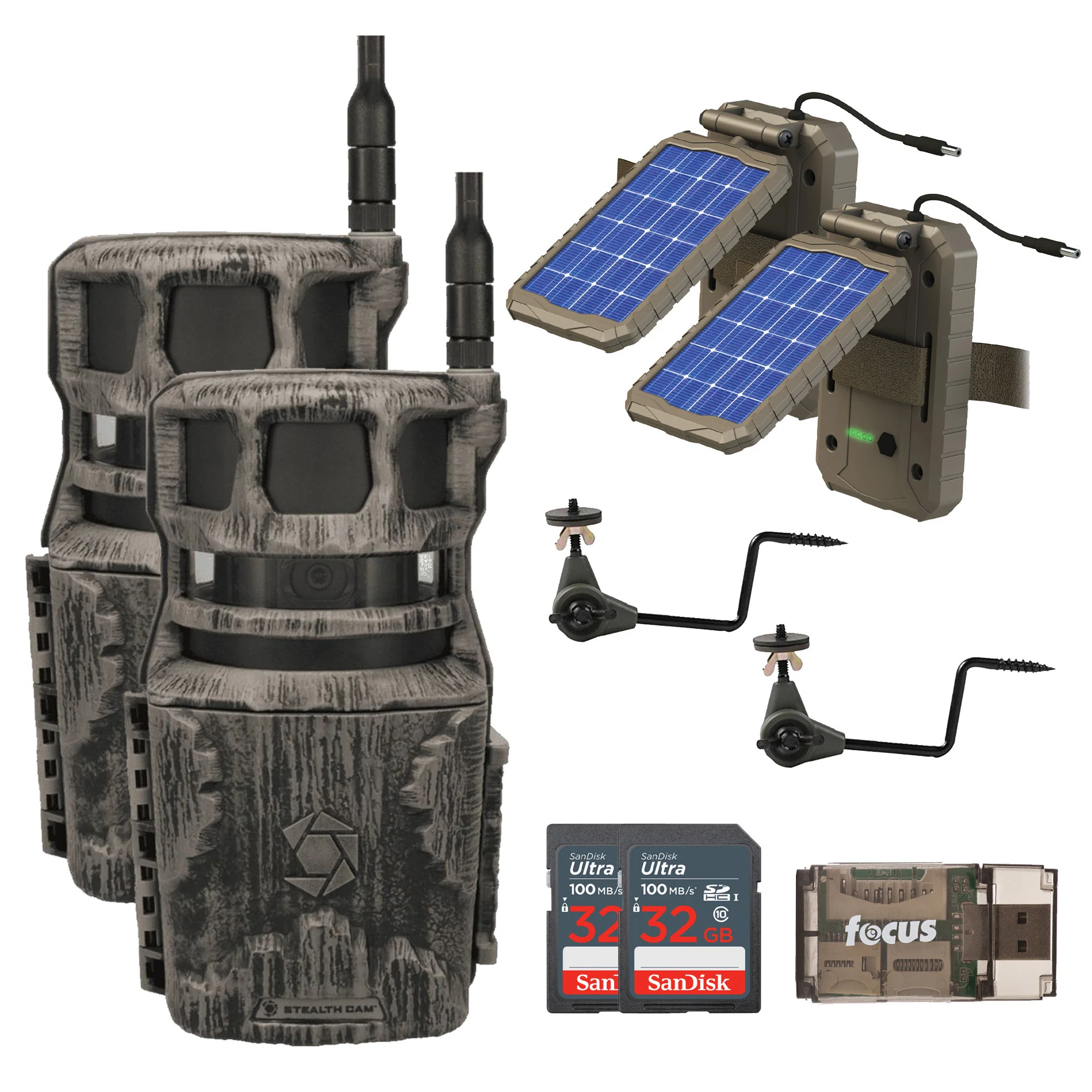 Stealth Cam Revolver 40MP Pro 360-Degree Cellular Trail Camera with Threaded Mount (2-Pack) Bundle