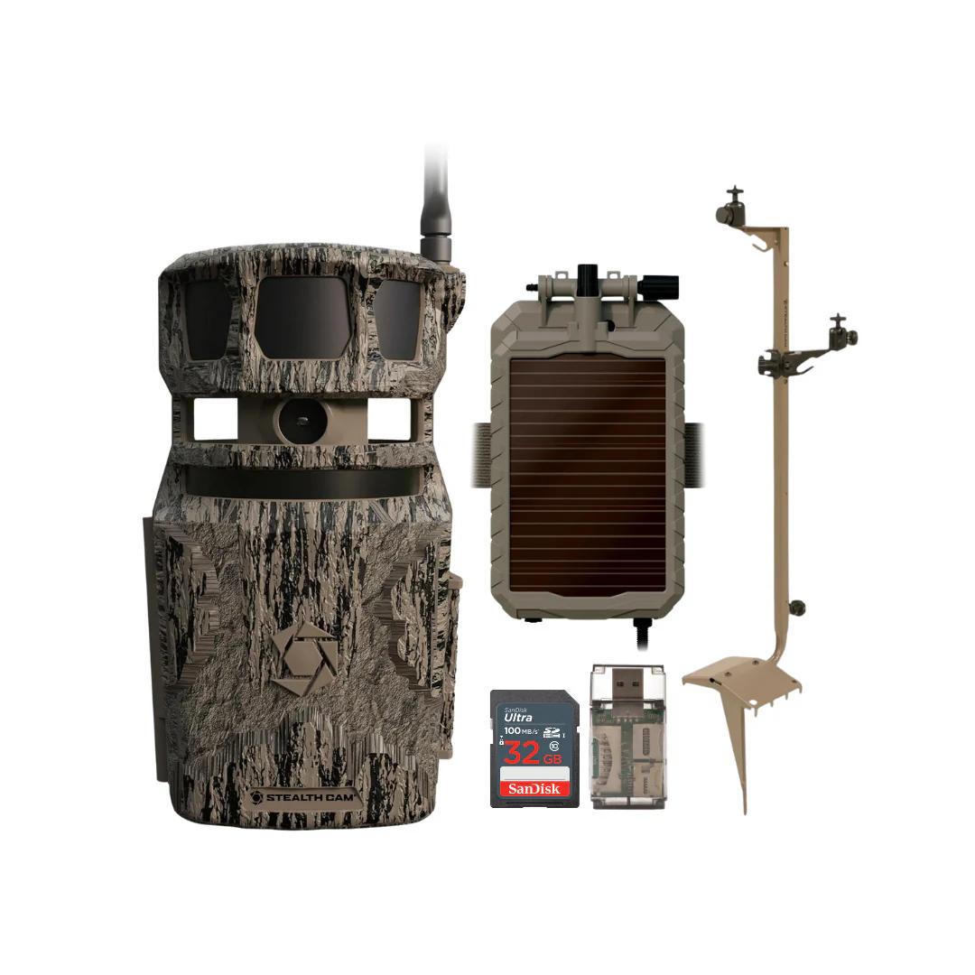 Stealth Cam Revolver 40MP Pro 360-Degree Cellular Trail Camera with 0.25-Inch Threaded Mount Bundle