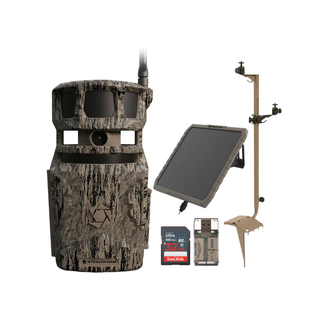 Stealth Cam Revolver 40MP Pro 360-Degree Cellular Trail Camera with Mounting Post Bundle