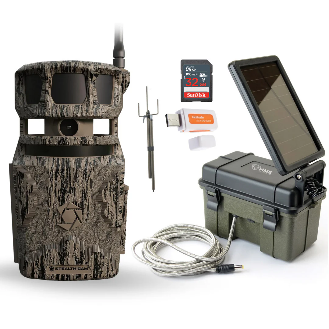 Stealth Cam Revolver 40MP Pro 360-Degree Cellular Trail Camera with 1/4-Inch Threaded Mount Bundle