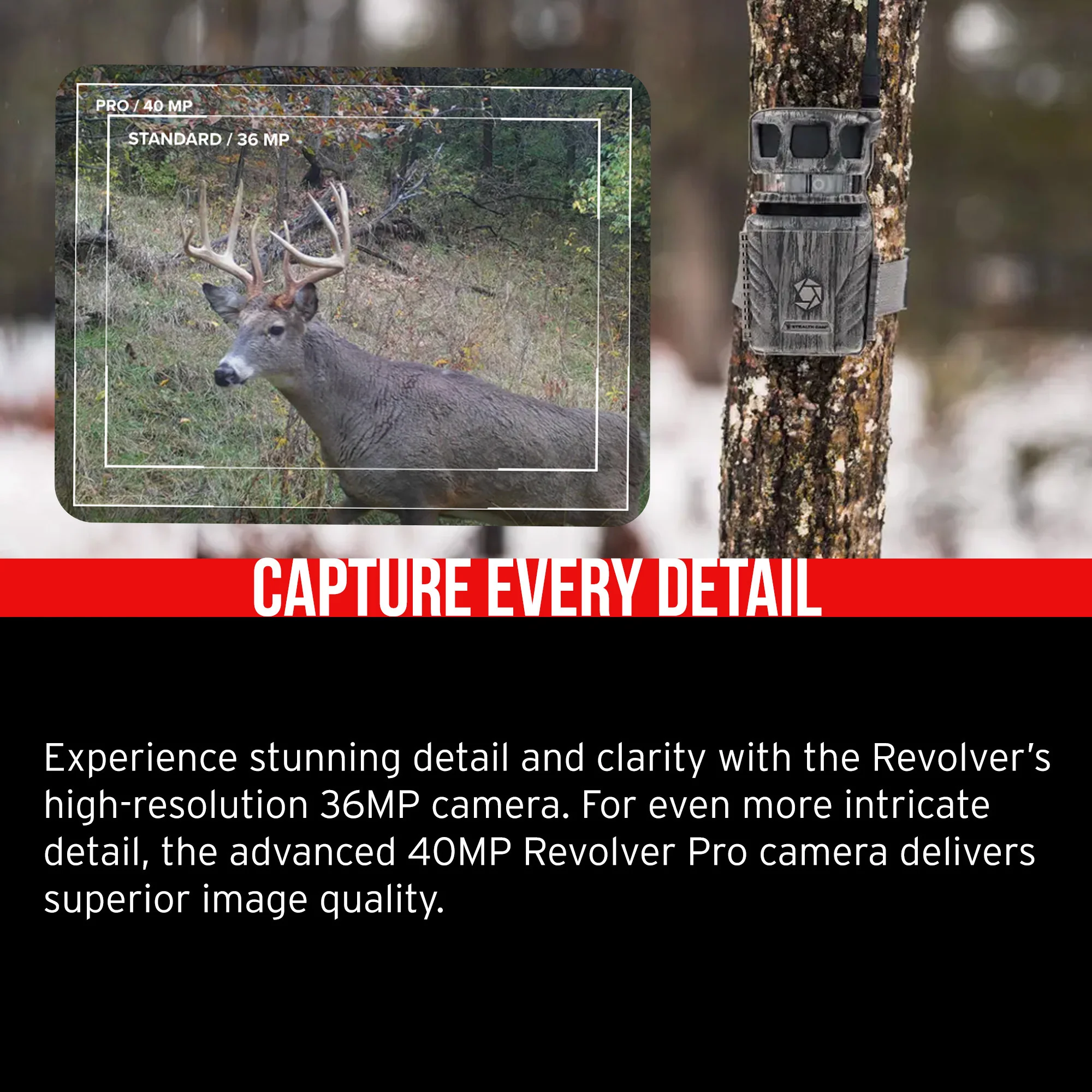 Stealth Cam Revolver 36MP 360-Degree Cellular Trail Camera (2-Pack) with Solar Power Panel Bundle - Image 4