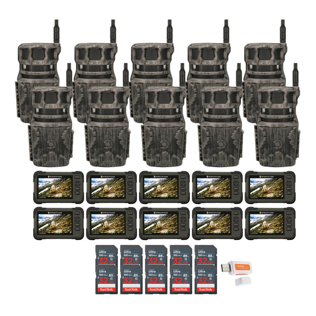 Stealth Cam Revolver 36MP 360-Degree Cellular Trail Camera with 1/4-Inch Mount (10-Pack) Bundle - Image 4