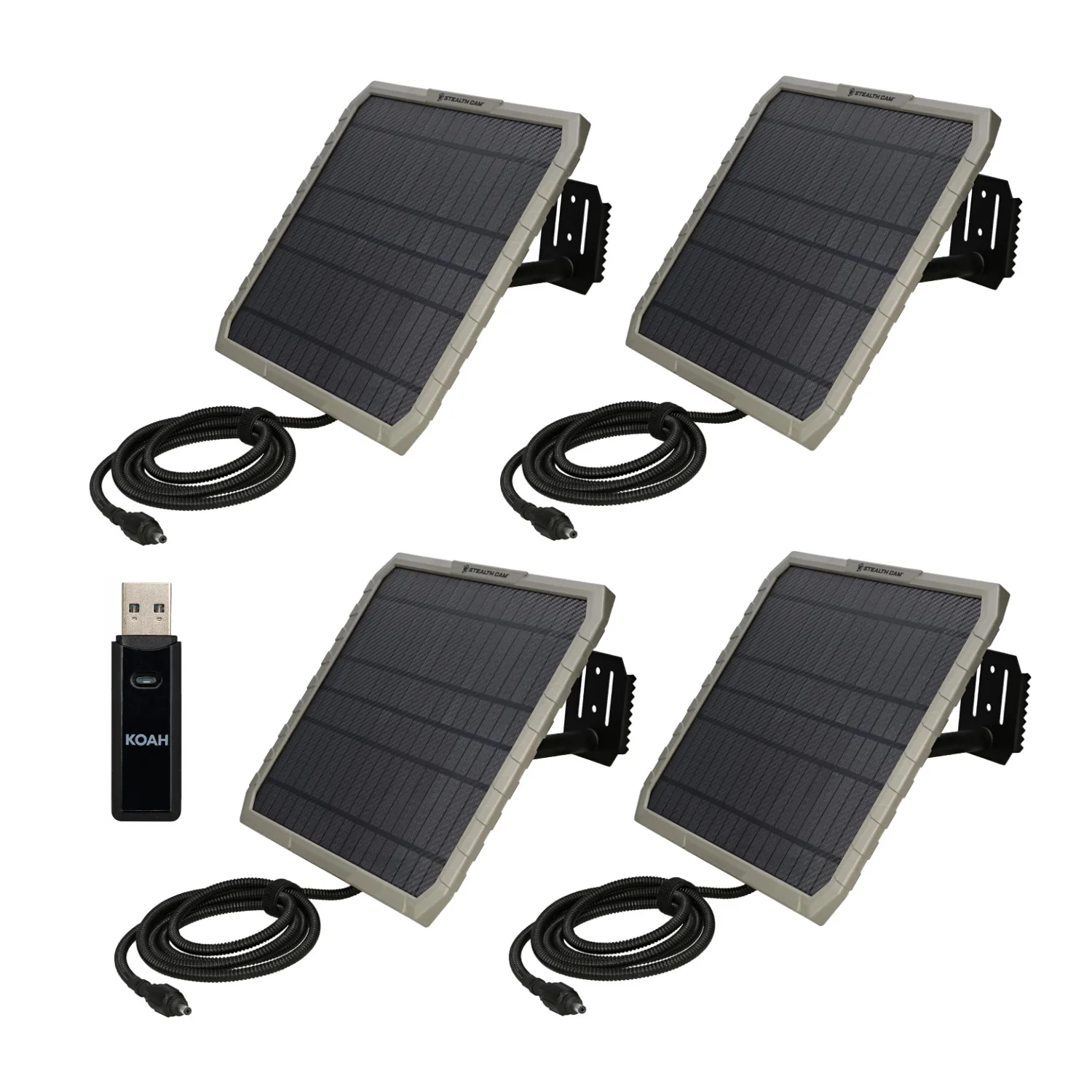 Stealth Cam FieldMAX EX 10-Inch Solar Panel (10-Pack) Bundle with Card Reader