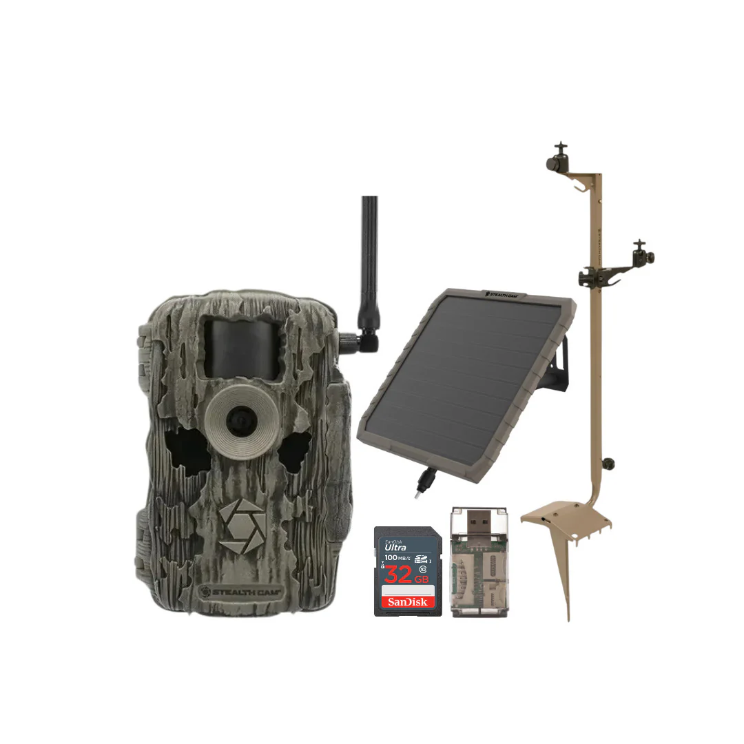 Stealth Cam 36MP Fusion Max Cellular Trail Camera with 80-Feet Detection Range Bundle