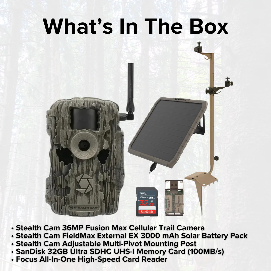 Stealth Cam 36MP Fusion Max Cellular Trail Camera with 80-Feet Detection Range Bundle - Image 6