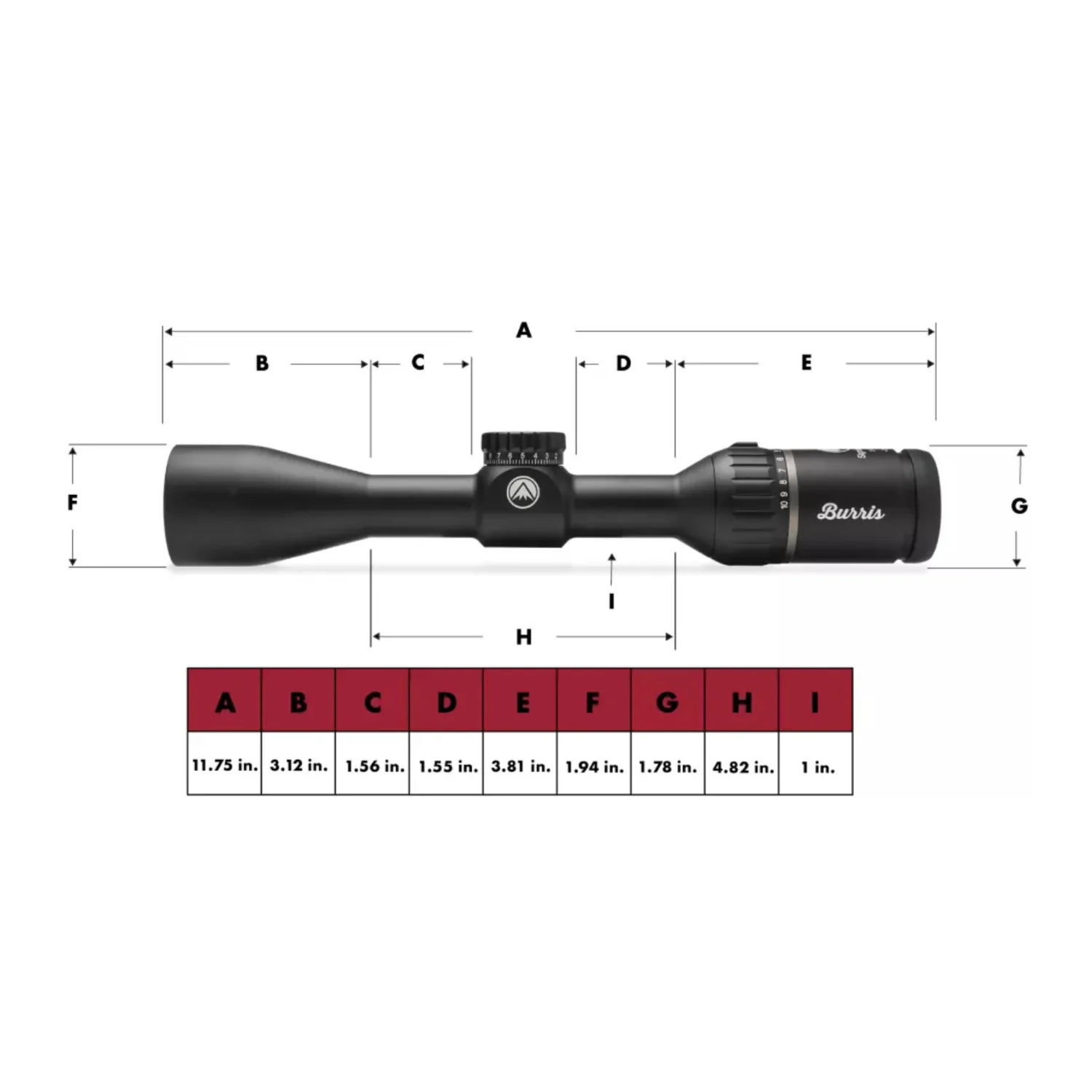 Burris Signature HD 2-10x40mm Riflescope with Ballistic E3 Reticle (Matte Black) - Image 3