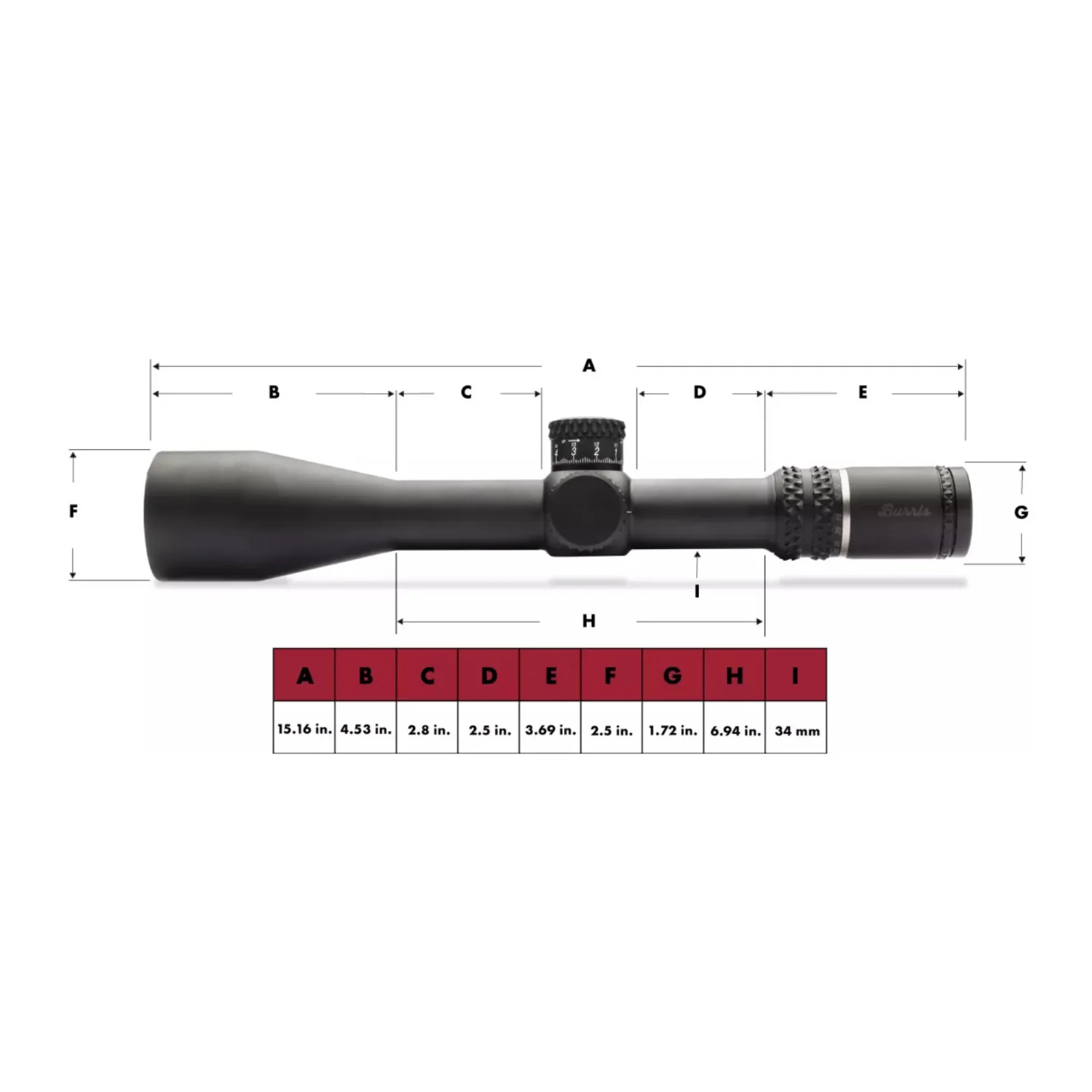 Burris XTR III Scope 5.5-30x56mm Illuminated Front Focal Plane Reticle (Black) - Image 4