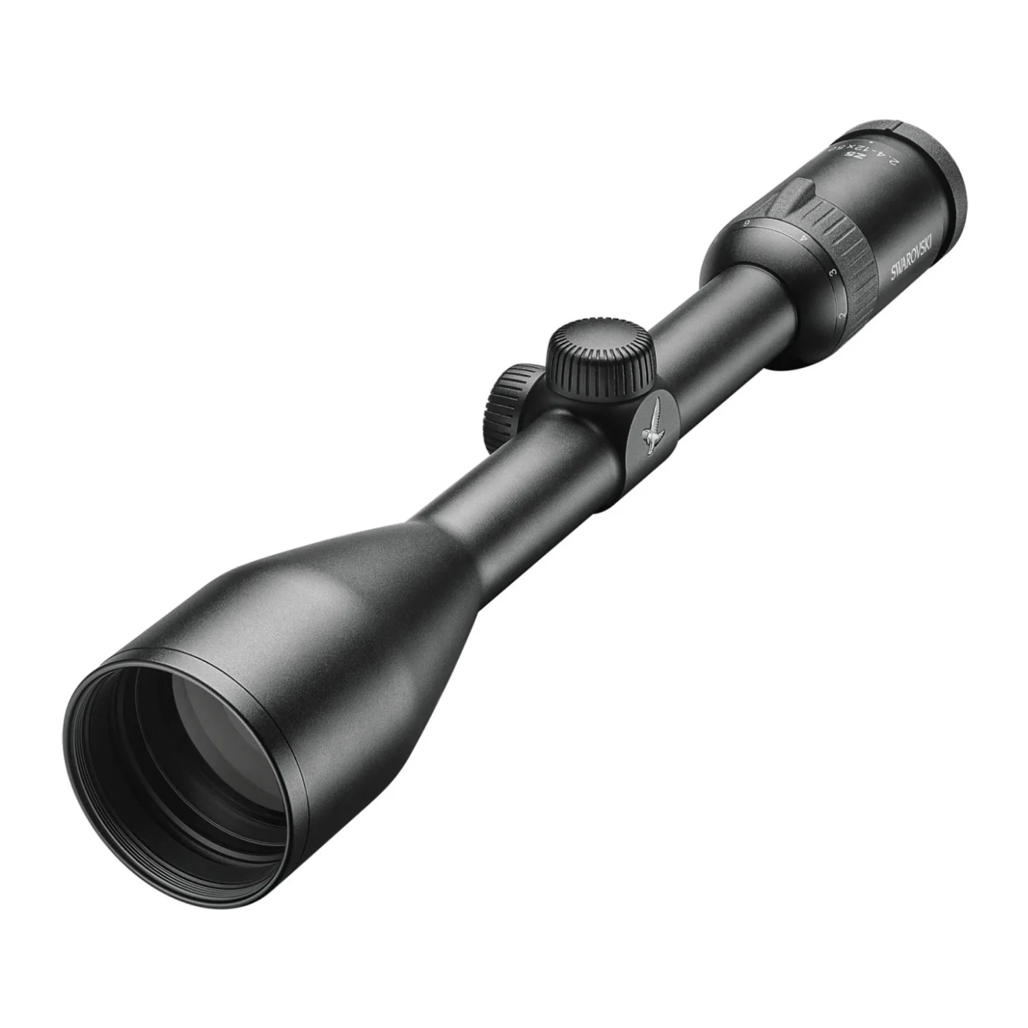 SWAROVSKI OPTIK Z5 2.4 to 12x50 Riflescope with Plex Reticle for Long-Range Shots (Matte Black)