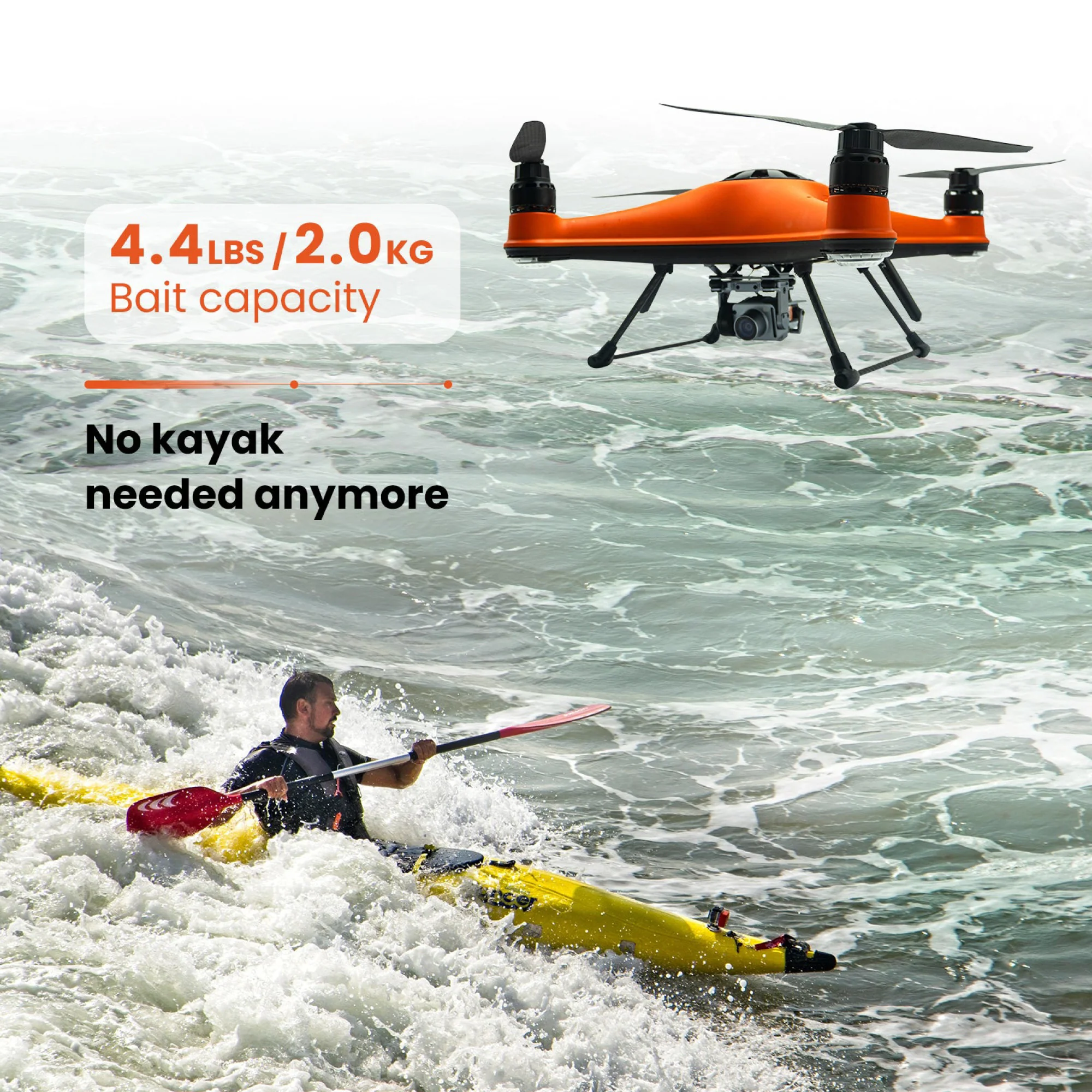 SwellPro Fisherman FD3 Waterproof Fishing Drone with 4K Camera and Accessories - Image 7