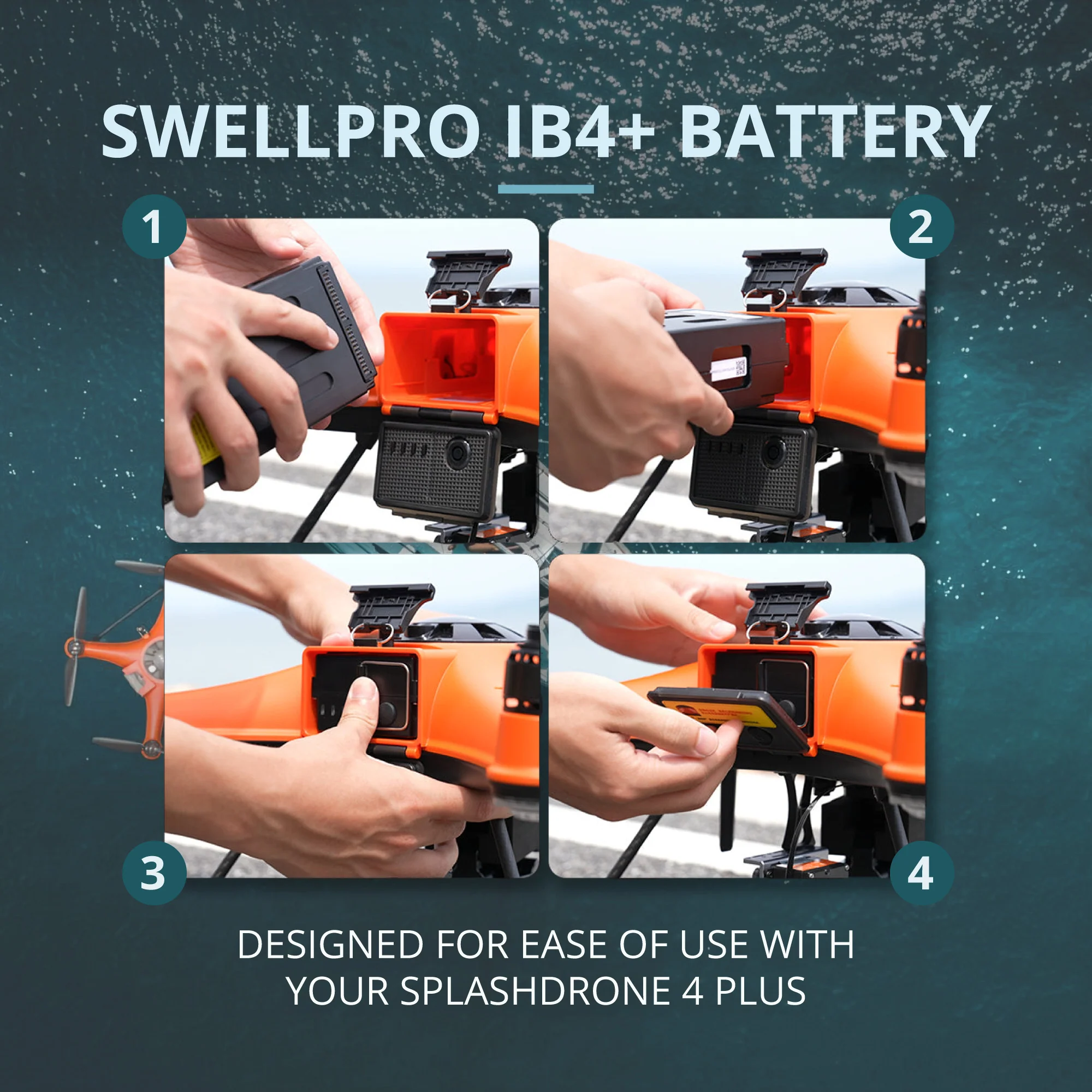 SwellPro IB4+ 4500mAh Intelligent Battery for SplashDrone 4 Plus (SD4+) Drone - Image 5
