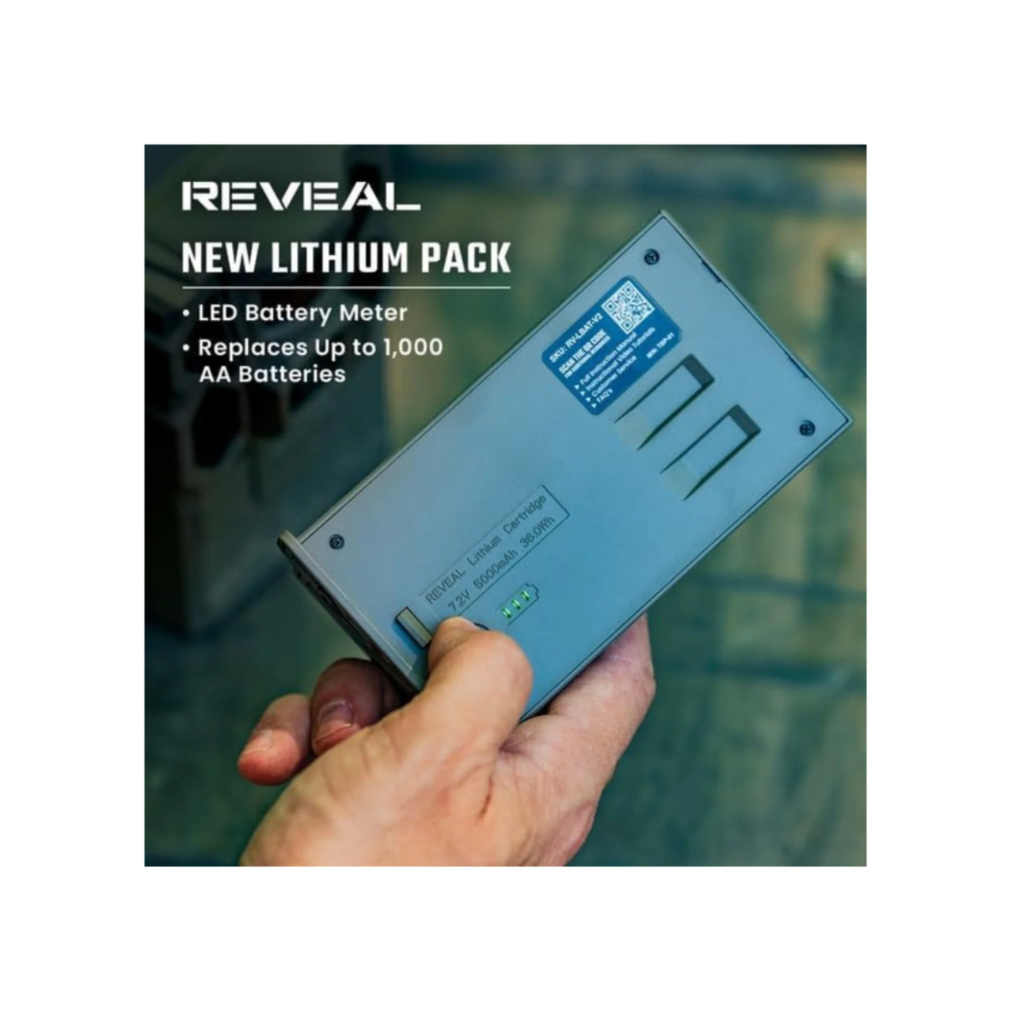 Tactacam Reveal Lipo Lithium Battery Pack 6000mAh for X Gen 3.0 2.0 Pro SK XB - Image 3