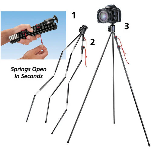 Tamrac 28-Inch ZipShot Mini Compact Camera Tripod - Image 4